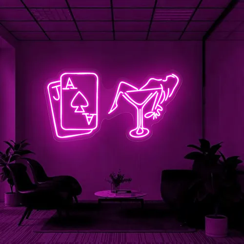 Vegas Night Neon Sign - Custom Pro Prints