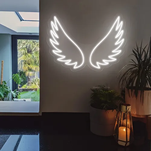 Angel Wings Neon Sign - Custom Pro Prints