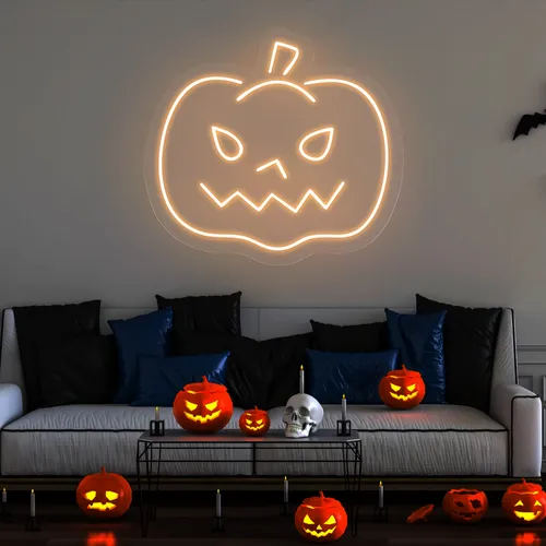 Pumpkin Neon Sign - Custom Pro Prints