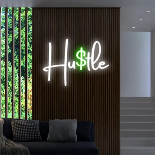 Hustle Neon Signs - Custom Pro Prints