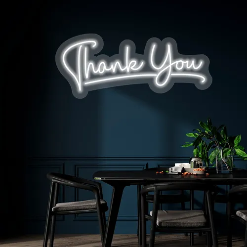 Custom Neon Thank You Sign - Bobbleheads Now
