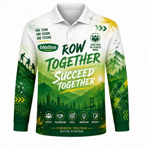 Full Color Sublimated Long Sleeve Polo