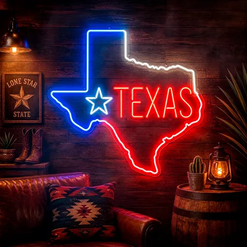 Custom Texas Neon Signs - Custom Pro Prints