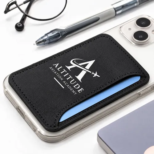 Leather Phone Wallet with Side Slit - Stealth Patches