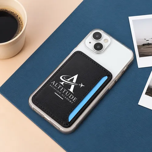 Leather Phone Wallet with Side Slit - Stealth Patches