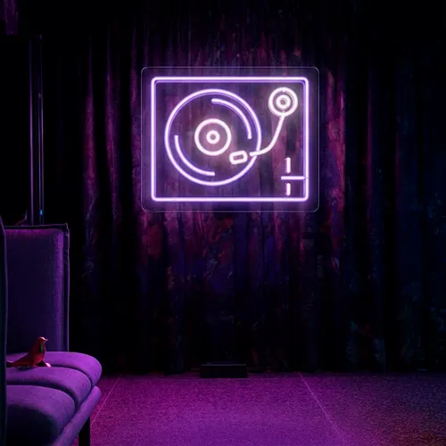 Custom DJ Neon Signs - Hand Fans Now