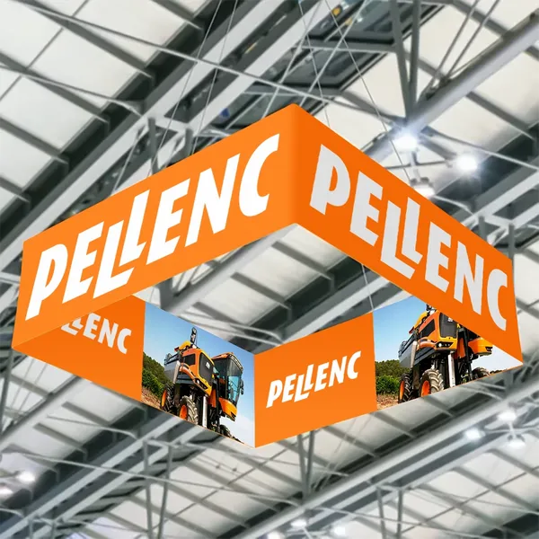 Enseigne Suspendue pour Salon Professionnel - Imprint Now - FR