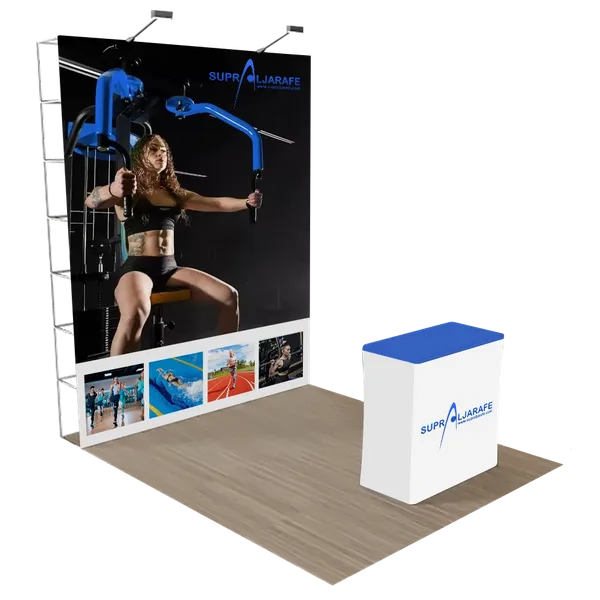 A promotional display features a large smartphone, with text highlighting features such as 'Meet Dynamic Island, Crash Detection' and 'Pro. Beyond.' A matching counter stands nearby.