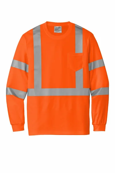 CornerStone ANSI 107 Class 3 Mesh Long Sleeve Tee. CS203 - Custom Tees Today