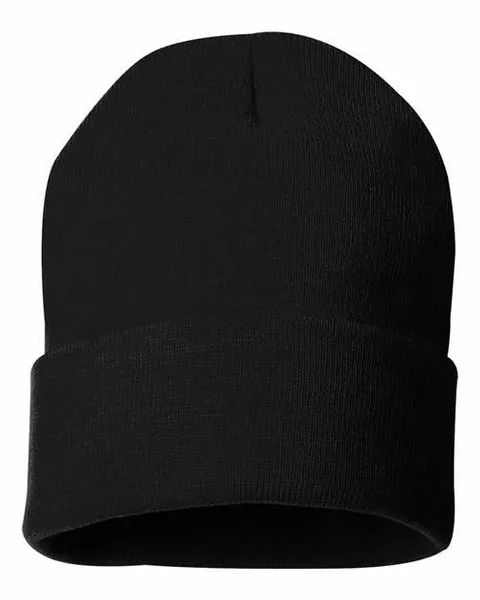 12" Solid Cuffed Beanie - Custom Tees Today