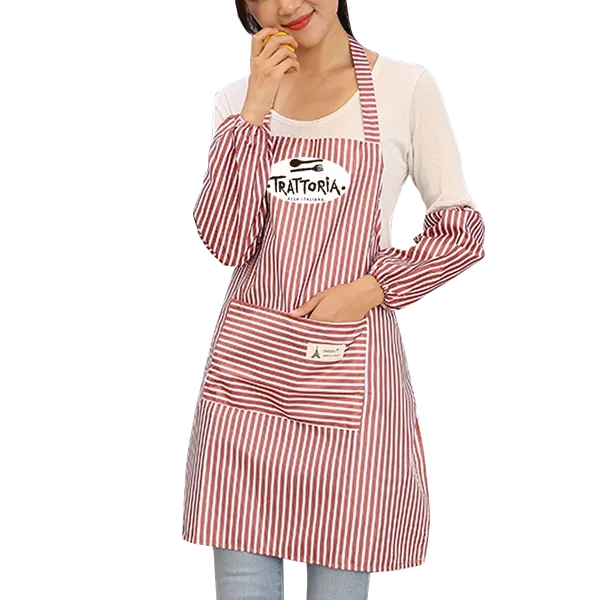 Waterproof Polyester Stripe Apron - Tote Bags Now