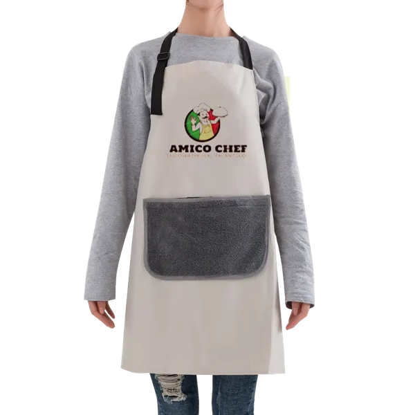 Floral Apron with Hand Wiping Pocket - Tote Bags Now