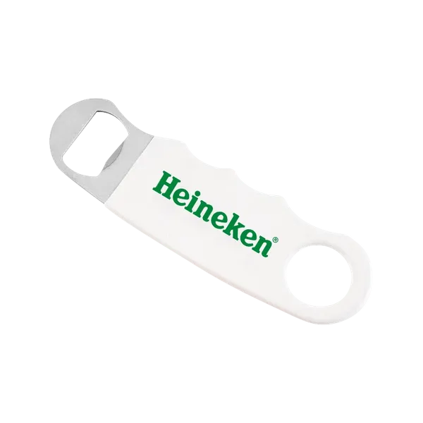 White Hand Grip Flat Bottle Opener - Custom Tees Today