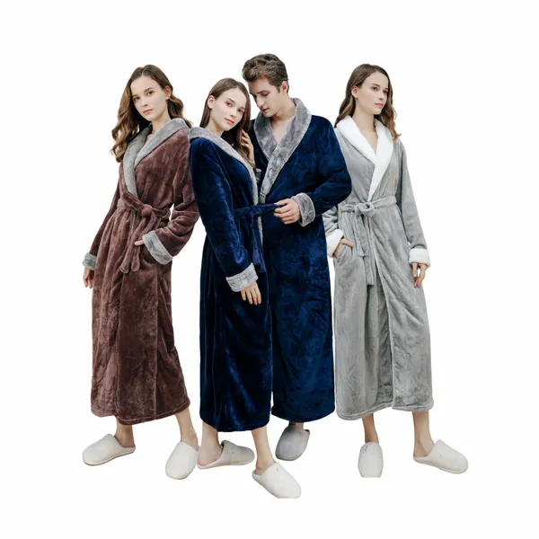Stylish Custom Contrast Fleece Bathrobes - Tote Bags Now