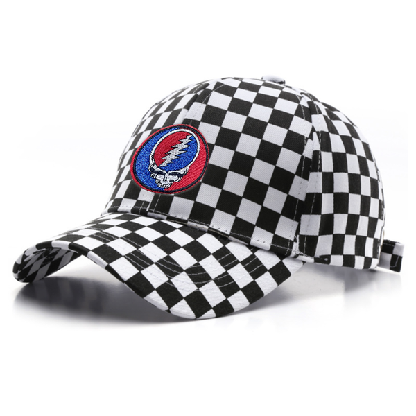 Two Tone Checkered Cotton Cap - Custom Pro Prints