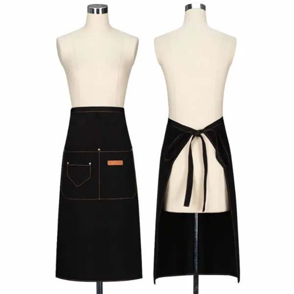 Lengthy Mid-Waist Denim Apron - Tote Bags Now
