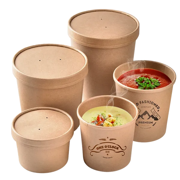 Paper Soup Container - Stealth Promo Co