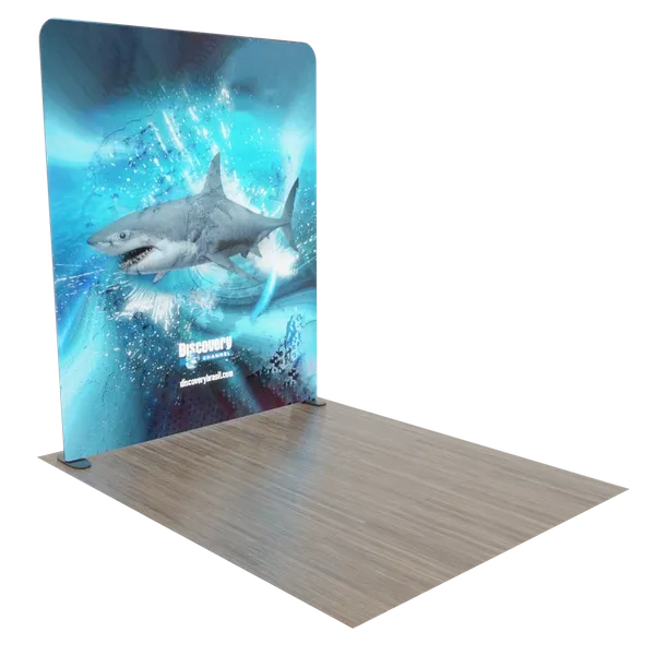 Custom Backlit Trade Show Display Tension Fabric 8' x 8' - Tote Bags Now