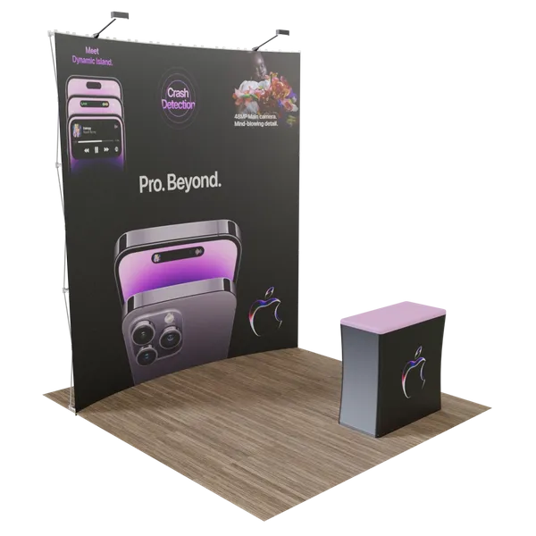 10' x 10' Curved Pop-Up Display - Custom Tees Today