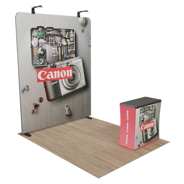 Custom Zip Up Trade Show Display Aluminum Frame 8' x 8' - Custom Tees Today