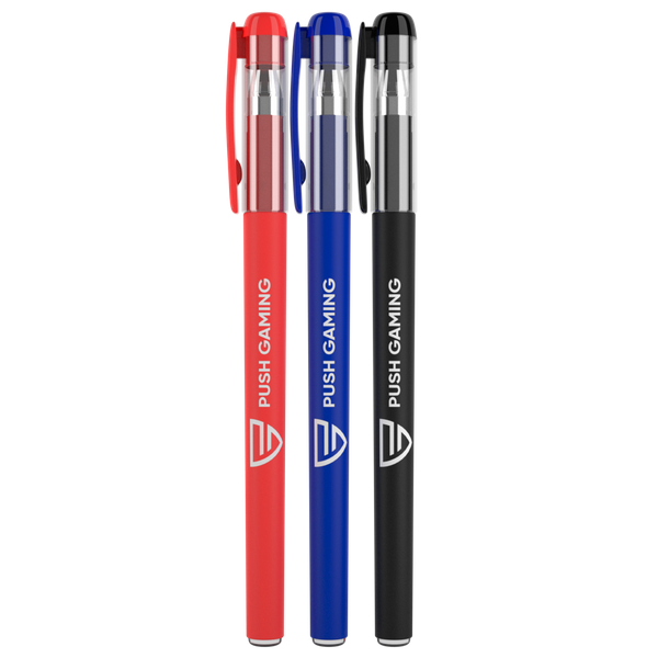 Plastic Gel Pens - Tote Bags Now