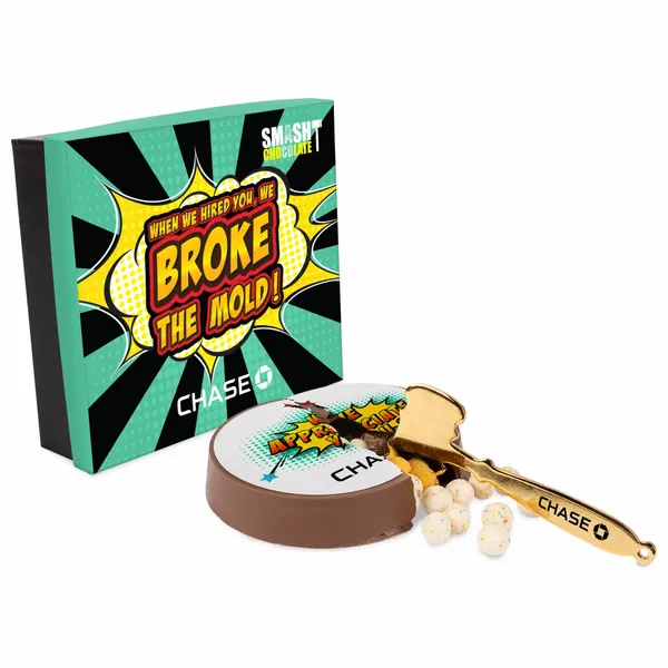Smash Chocolate Cake w/ Birthday Cake Bites & Color Topper - Custom Shoe Charm