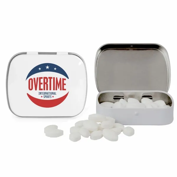 Domed Tin with Football Shaped Mints - Custom Pro Prints