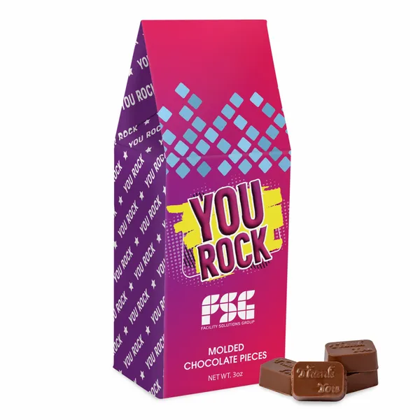 Molded Chocolate Gable Box - Custom Shoe Charm