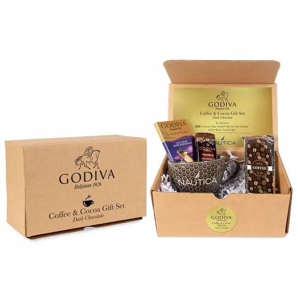 Godiva Coffee and Cocoa Gift Set - Dark Chocolate - Hand Fans Now