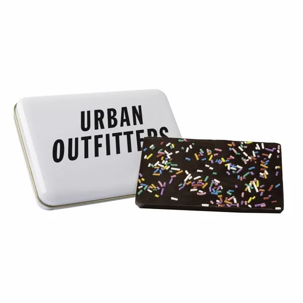 Dark Chocolate & Sprinkle Bark Tin - Custom Pro Prints