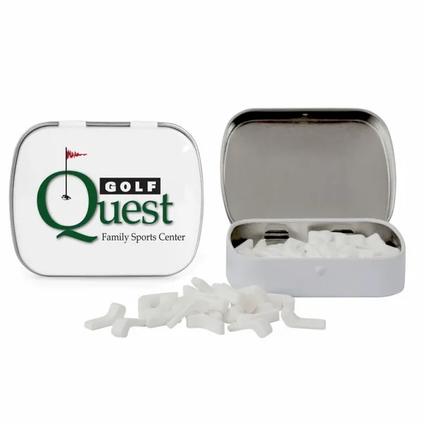 Domed Tin with Golf Club Shaped Mints - Custom Pro Prints