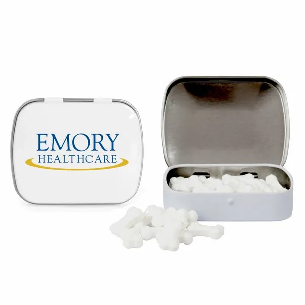 Domed Tin with Bone Shaped Mints - Bobbleheads Now