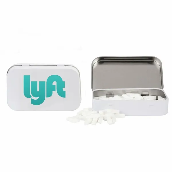 Rectangular Tin with Car Shaped Mints - Challenge Coin Now
