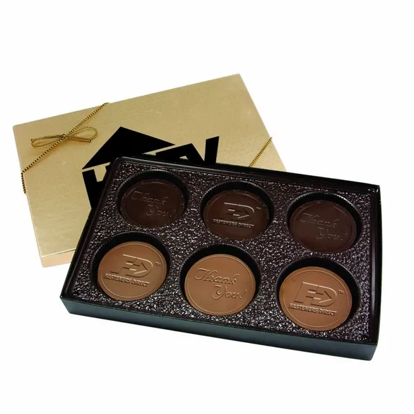 Cookie Gift Box with 6 Round Cookies - Custom Pro Prints