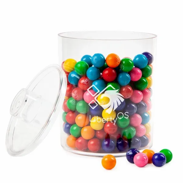 Cylinder Acrylic Gift Jars - Gumballs - Custom Pro Prints
