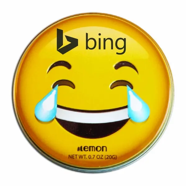 Laughing Emojy Tin with Lemon Mints - Custom Pro Prints