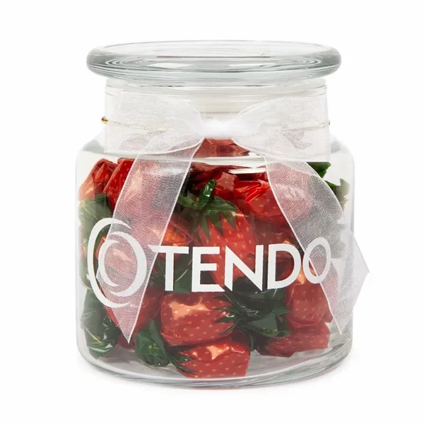 22oz. Glass Jar - Stock Wrapped Candies - Custom Tees Today