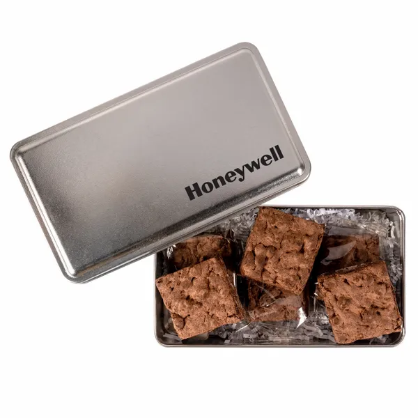 Fresh Beginnings 6 Fudge Brownies in Tin - Custom Pro Prints
