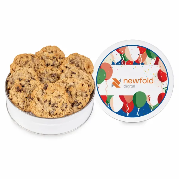 Fresh Beginnings Oatmeal Raisin Cookie Tin (Small) - Challenge Coin Now