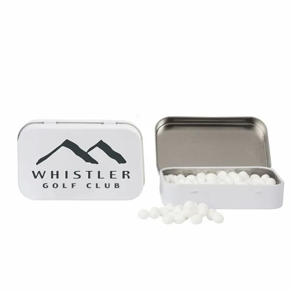 Rectangular Tin with Golf Ball Shaped Mints - Custom Pro Prints