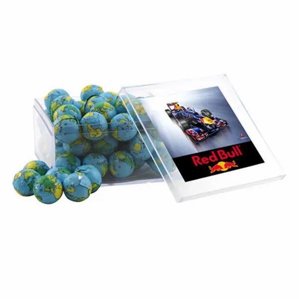 Acrylic Box with Chocolate Globes - Large - Custom Tees Today