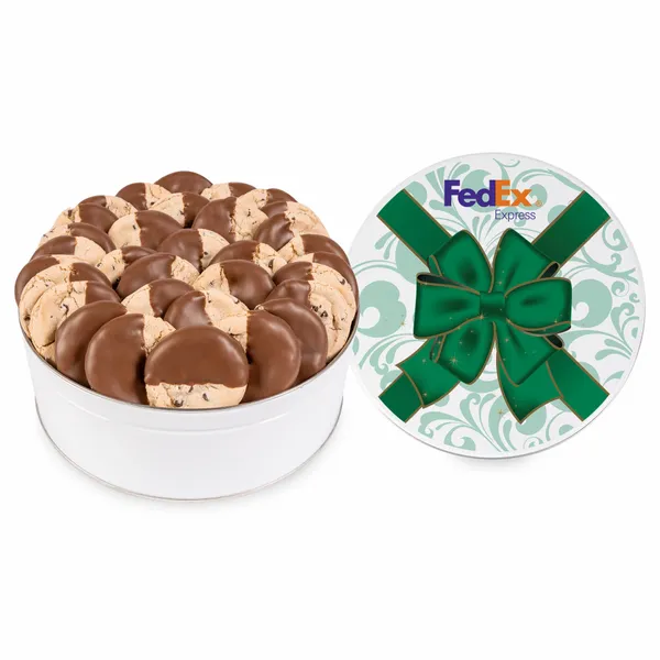 Fresh Beginnings Dipped Chocolate Chip Cookie Tin (Large) - Hand Fans Now