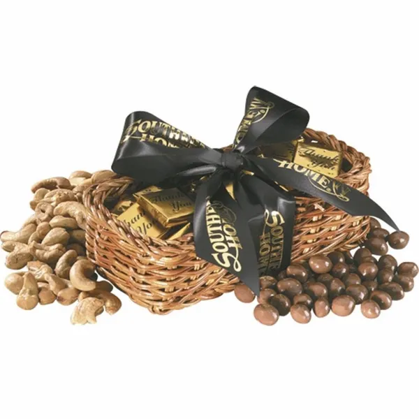 Gift Basket with Candy Fruitz - Challenge Coin Now
