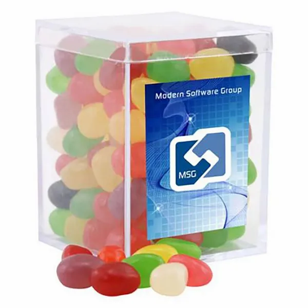 Small Acrylic Candy Box with Assorted Jelly Beans - Custom Pro Prints
