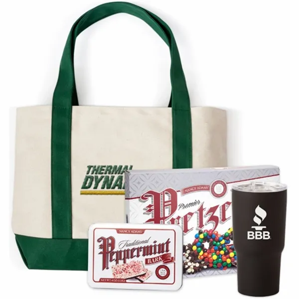 Embroidered Canvas Boat Tote Gift Set - Custom Pro Prints