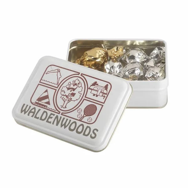 Keepsake Gift Tin - Twist Wrapped Truffles - Challenge Coin Now