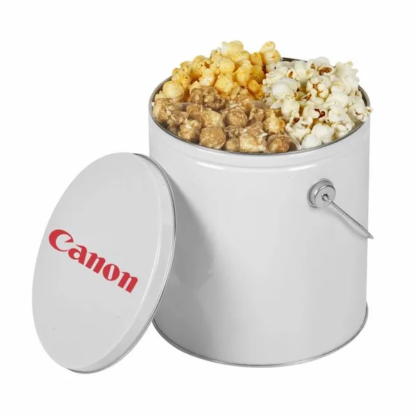 One Gallon Popcorn Tin - Trio Popcorn - Tote Bags Now