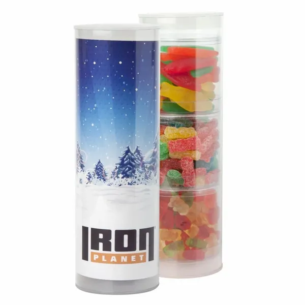 Clever Candy 3 Piece Gift Tube with Gummy Candy - Custom Shoe Charm