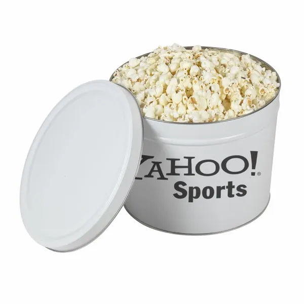 Two Gallon Popcorn Tin - Butter Popcorn - Custom Pro Prints