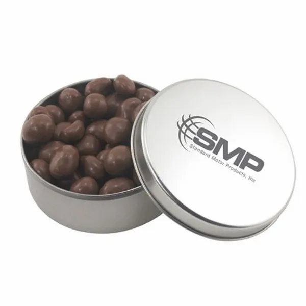 Round Tin with Chocolate Peanuts - SBF3000 - Custom Pro Prints